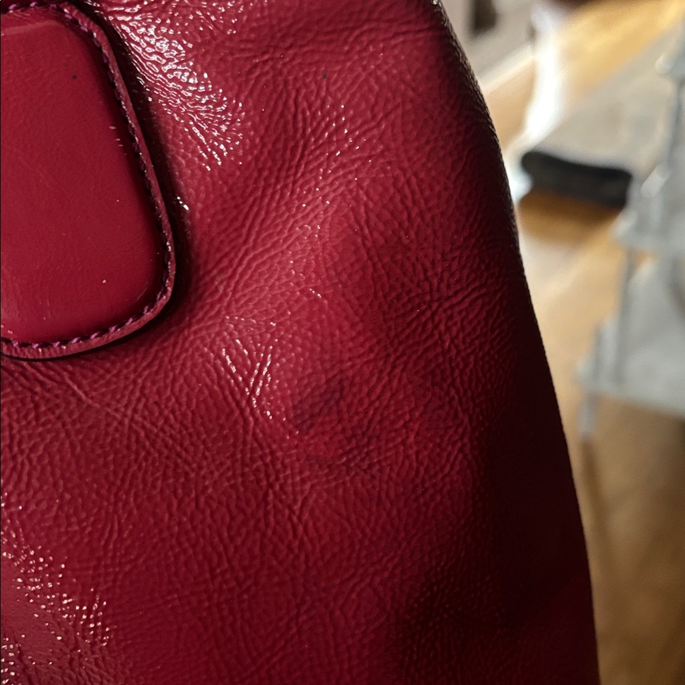 Gucci Soho Patent Leather Top Handle Bag Fuchsia Pink Interlocking G - Picture 7 of 14